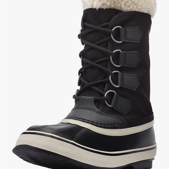 Sorel Winter Carnival Snow Boots Gray Black size 7-NEW - Picture 2 of 6